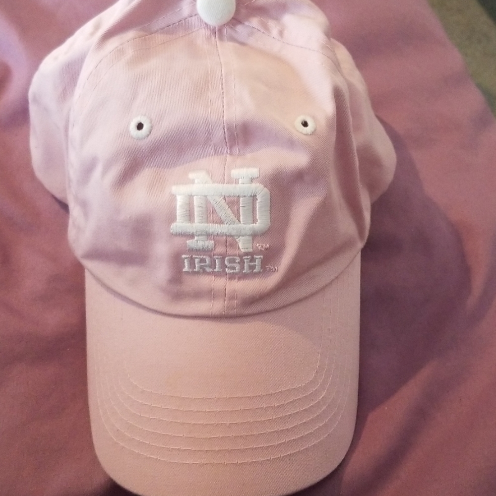 University of Notre Dame hat pink